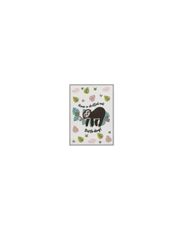 Sloth Birthday Wishes Card