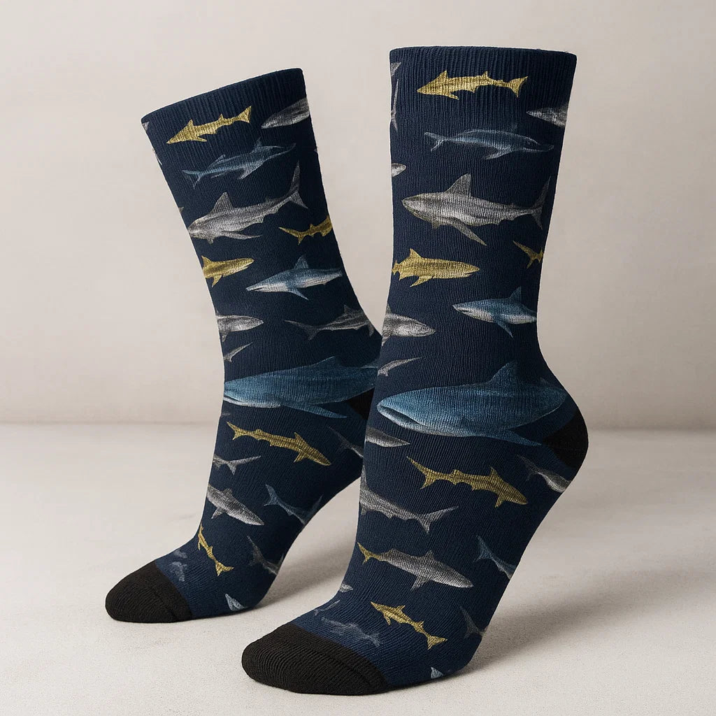 Chaussettes d'équipage Shark Attack