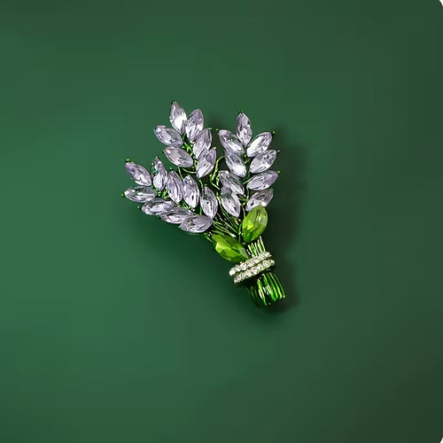 Lavender Zirconia Brooch