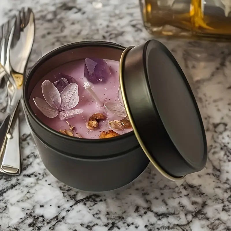 Lavender Crystal Soy Candle