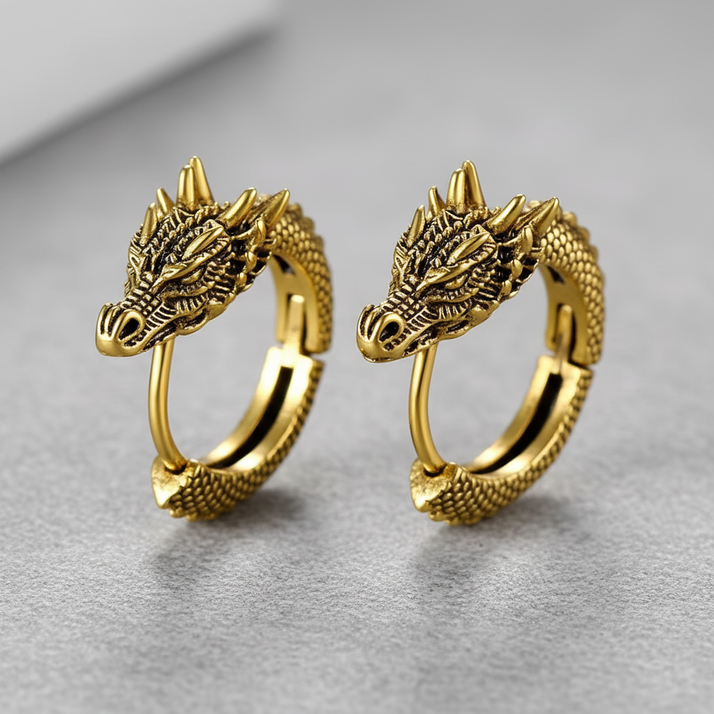 Dragon Hoops Earrings
