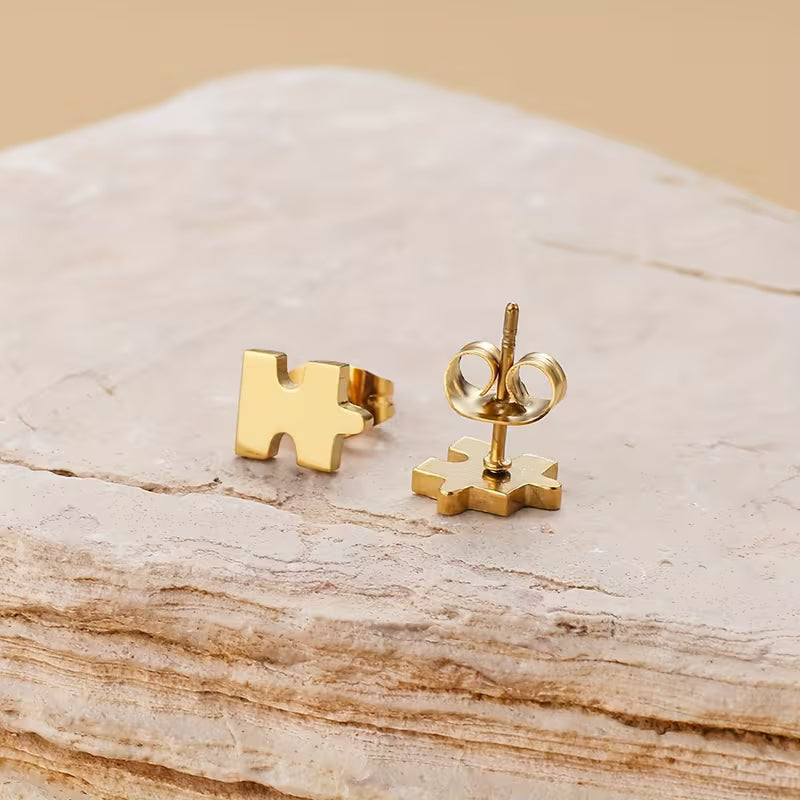 Puzzle Stud Earrings