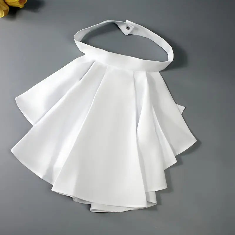 Vintage Ruffle Neck Faux Collar