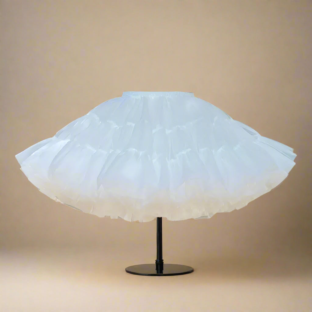 Short White Layered Crinoline Petticoat