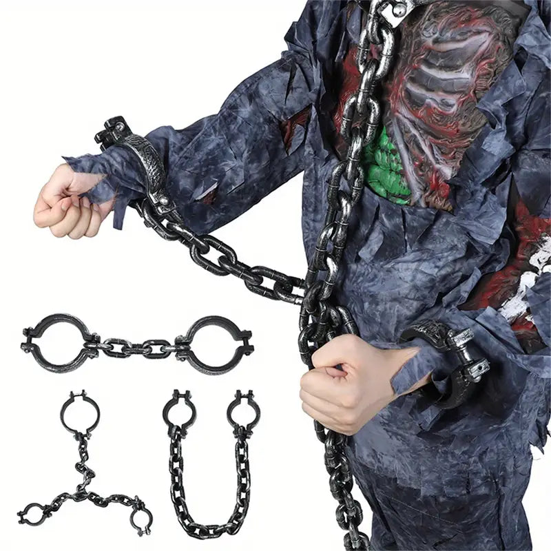Halloween Prisoner Chain Cuff – Costume Accessory