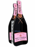 Champagne bottle novelty hair claw clip in black and pink