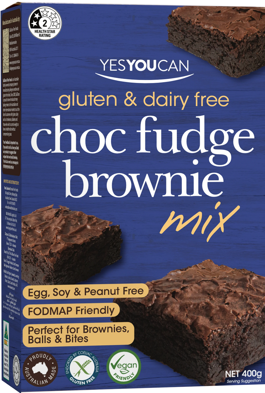 Choc Fudge Brownie Mix – Gluten & Dairy Free