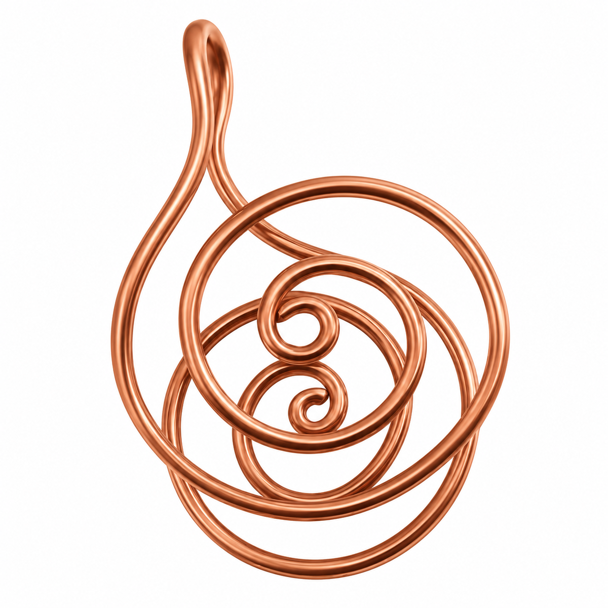 Copper spiral palm jewellery hand accessory