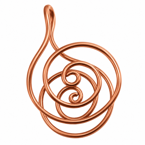Copper spiral palm jewellery hand accessory
