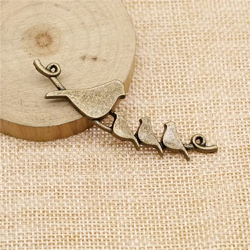 Vintage Alloy Bird Pendant Connector