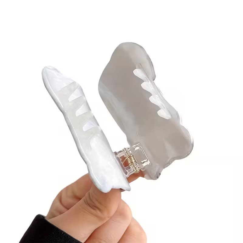 Black Cat Acrylic Hair Claw Clip
