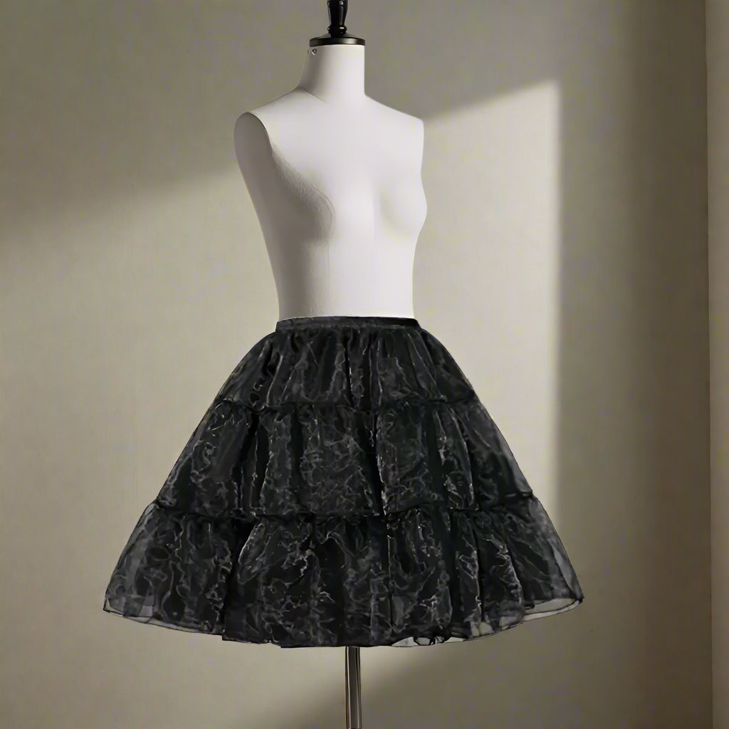 Black Multi-Layer Fluffy Tutu Skirt