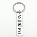 Stainless steel Eat Sleep Game Repeat gamer keychain with 5 cm plaque