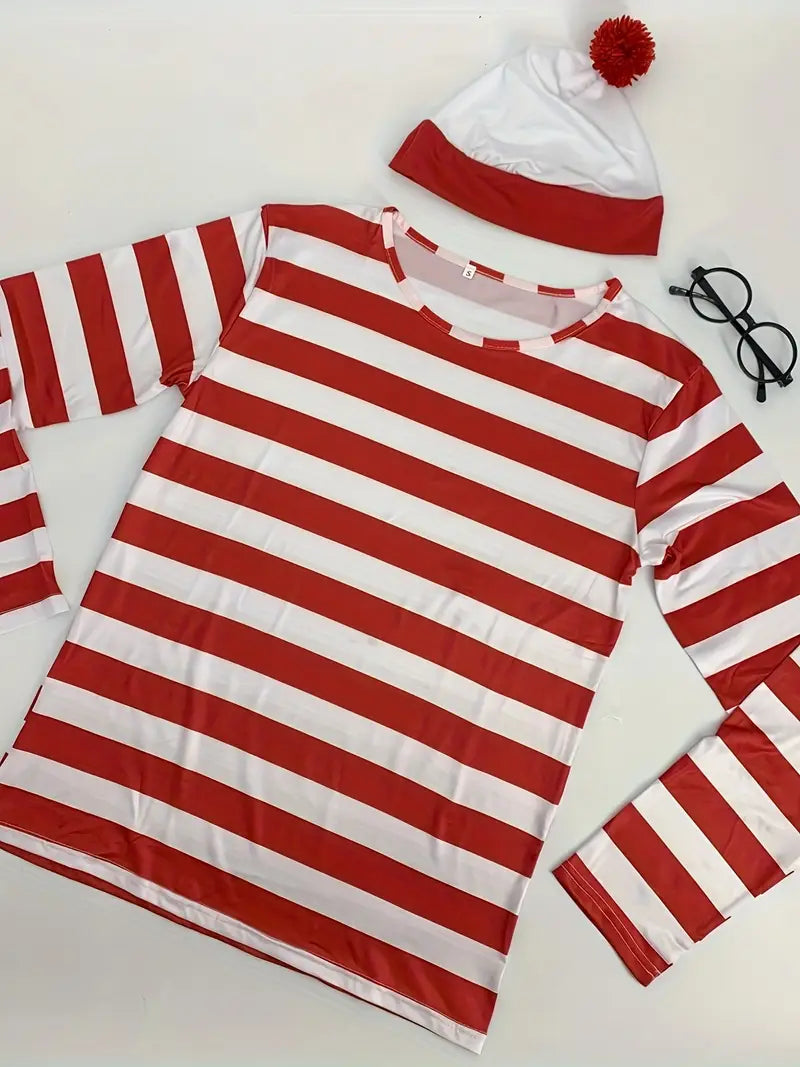 Where’s Wally Men’s Costume (3-piece set)