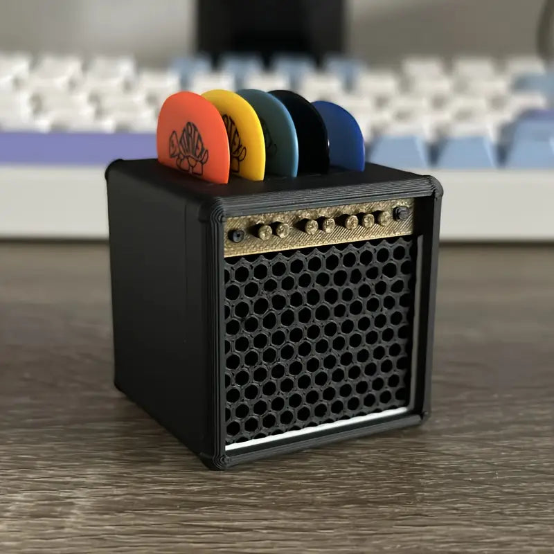 Mini porte-médiator pour guitare ampli