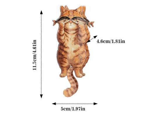 Dimensions of cat claw hair clip