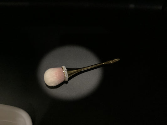 Diamanté make-up brush (gold or rose gold handle)