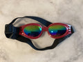Lunettes de soleil pour chien avec sangles pour le menton et la tête