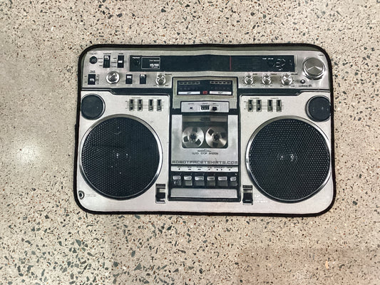 Boombox stereo bath mat