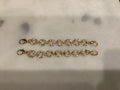 Bijou de chaussure deux chaînes en diamant avec fermoirs