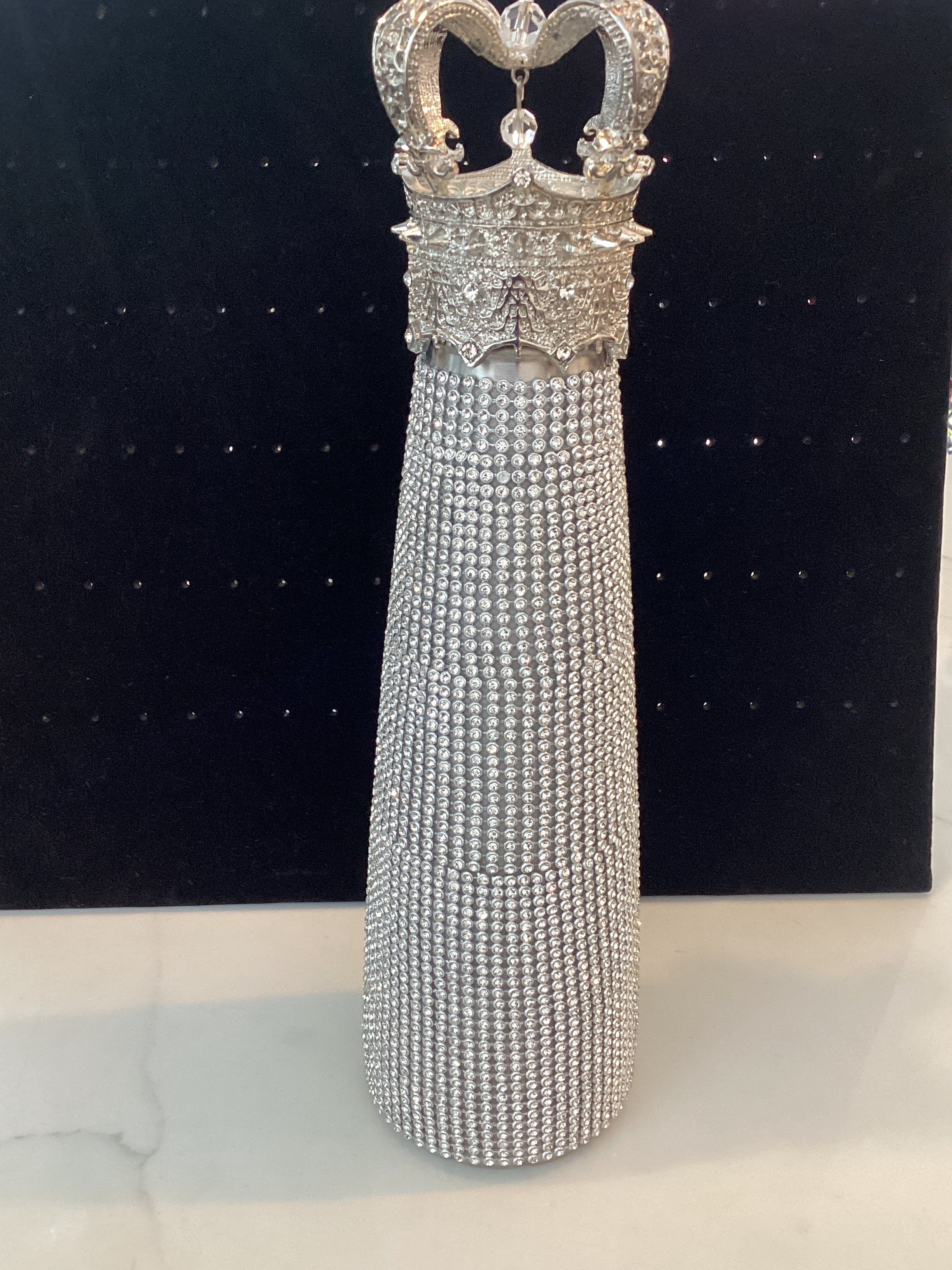 Crown Diamanté Water Bottle