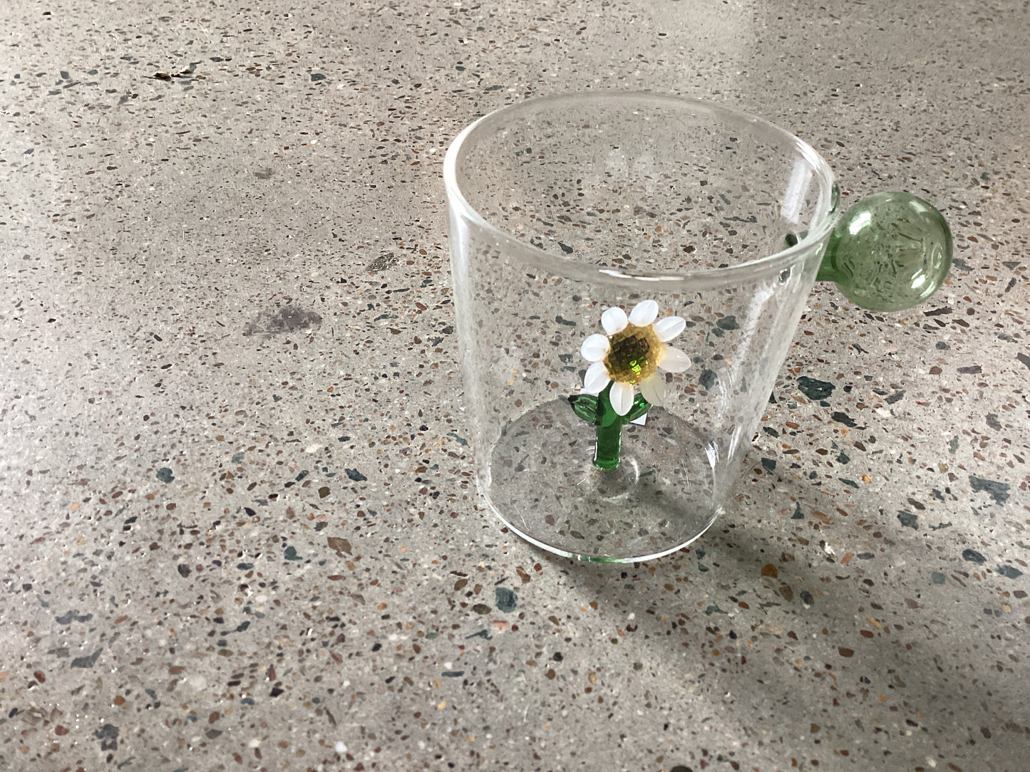 Glasses with animals,flowers and