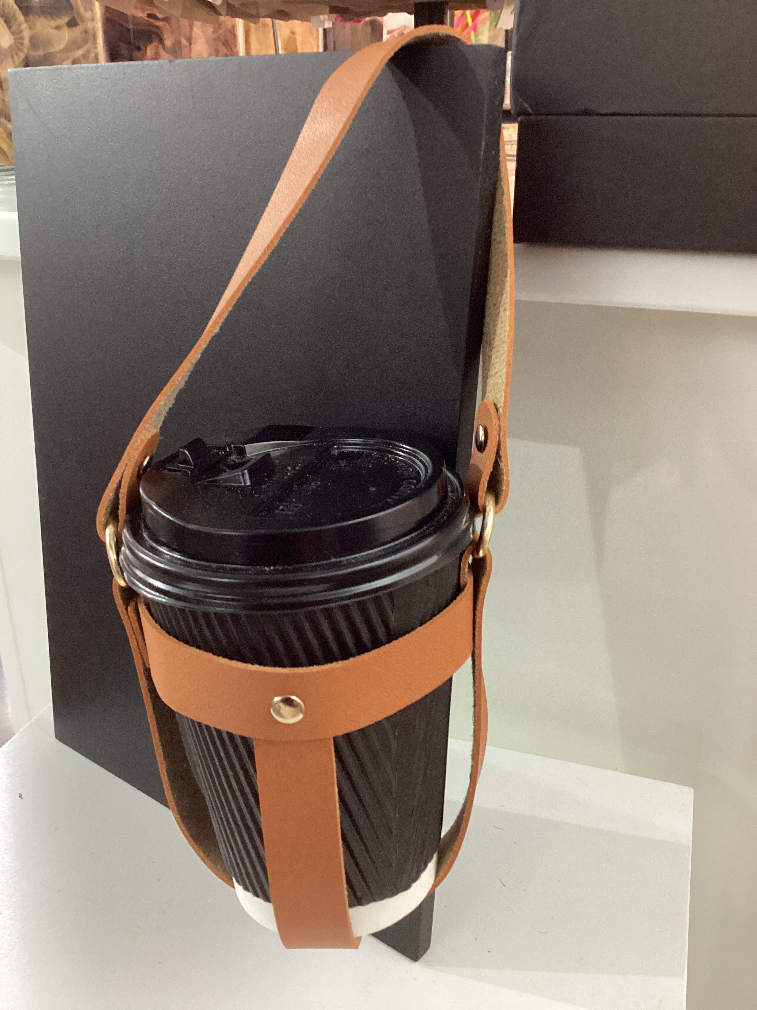 Porte-gobelet à café marron