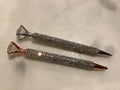 Stylo Diamonte avec gros strass sur le dessus