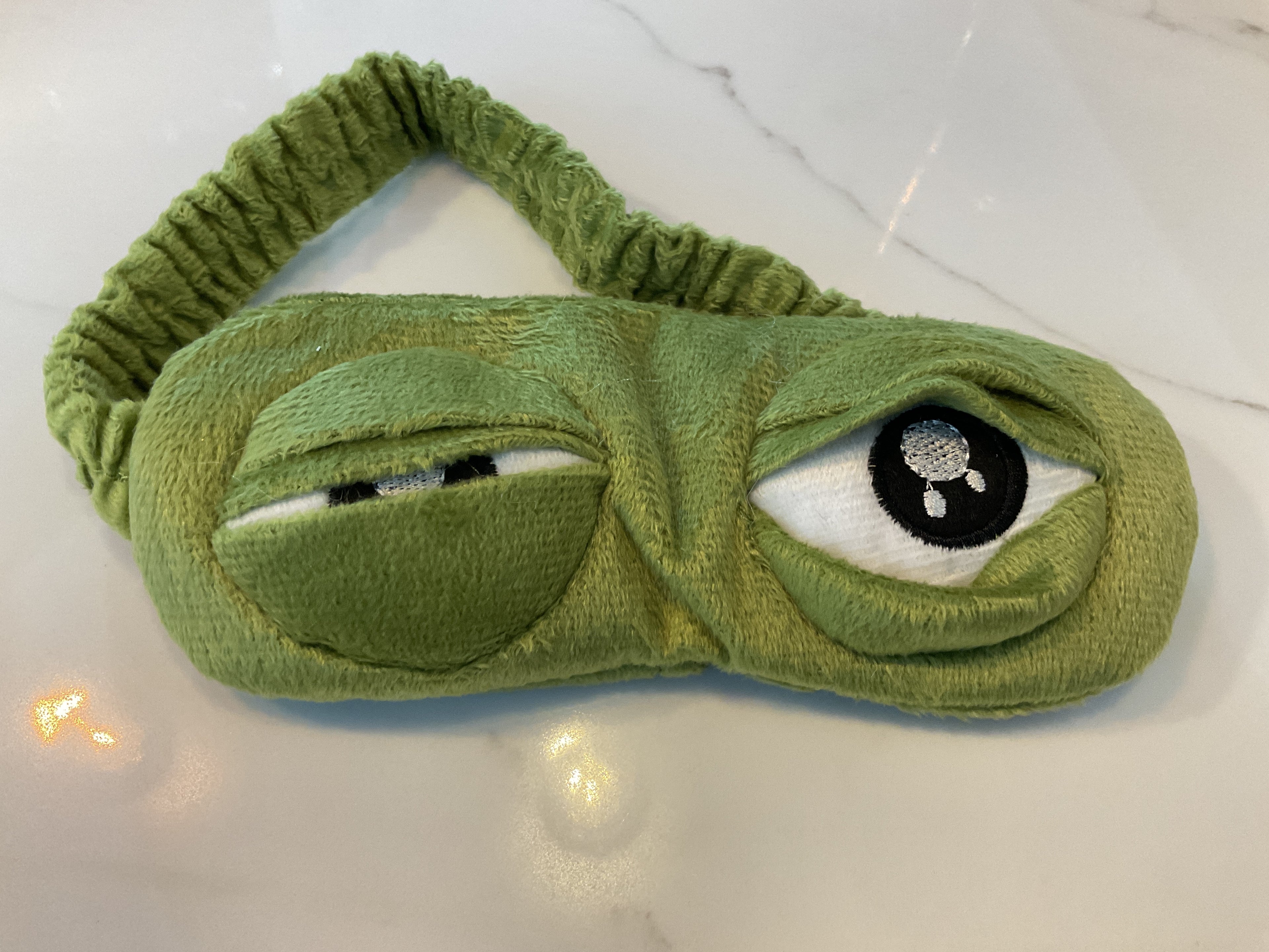 Masque de sommeil pour les yeux en forme de grenouille