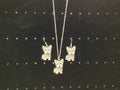 Ensemble collier et boucles d'oreilles pour chien