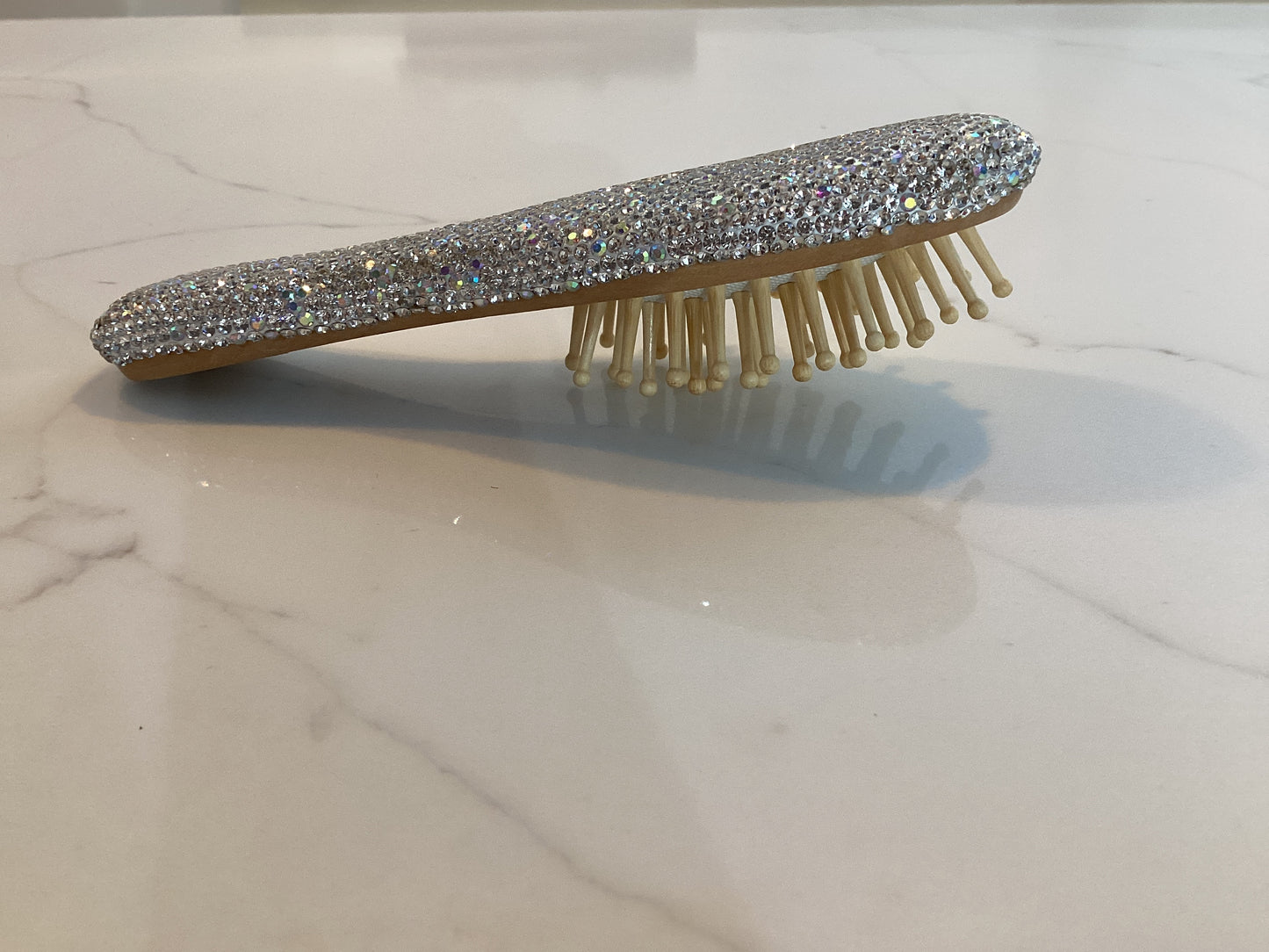 Hair brush diamonte small