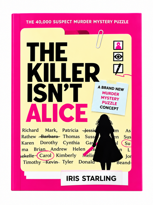 The Killer Isn't Alice puzzle book cover