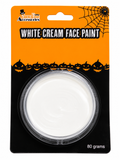 White cream face paint