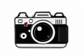 Black Camera Enamel Metal Pin
