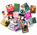 Random selection of miniature book titles and covers