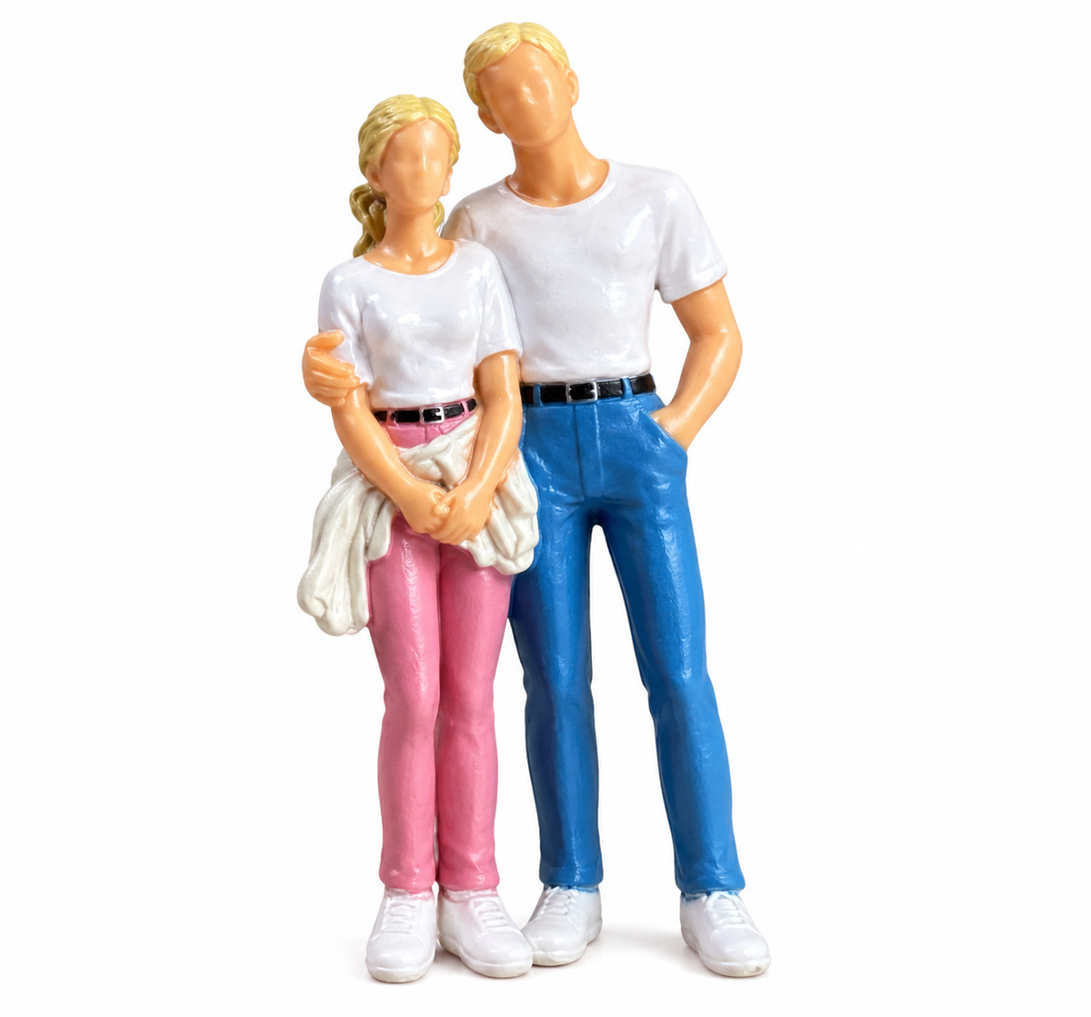 Example only of a two-person miniature figurine; designs vary