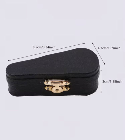 Case dimensions approximately 8.5 by 4.3 by 3 cm