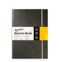 Mont Marte A4 grey hardbound sketchbook with 80 sheets of 110gsm acid-free paper