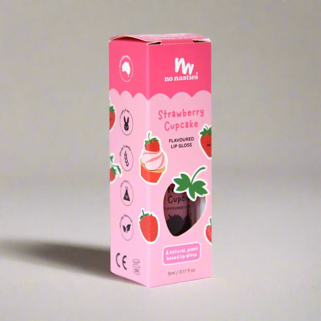 Natural Lip Gloss - Strawberry Cupcake