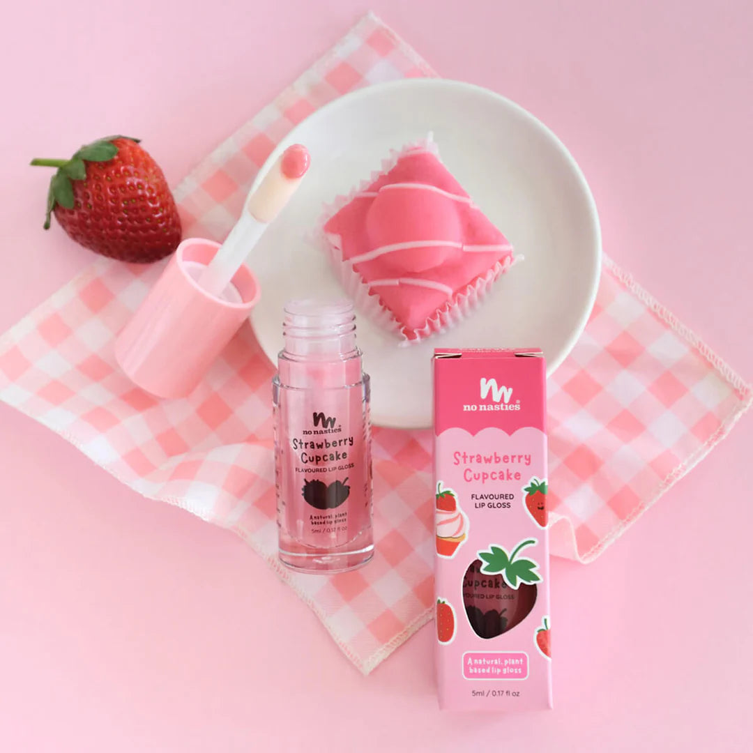Natural Lip Gloss - Strawberry Cupcake