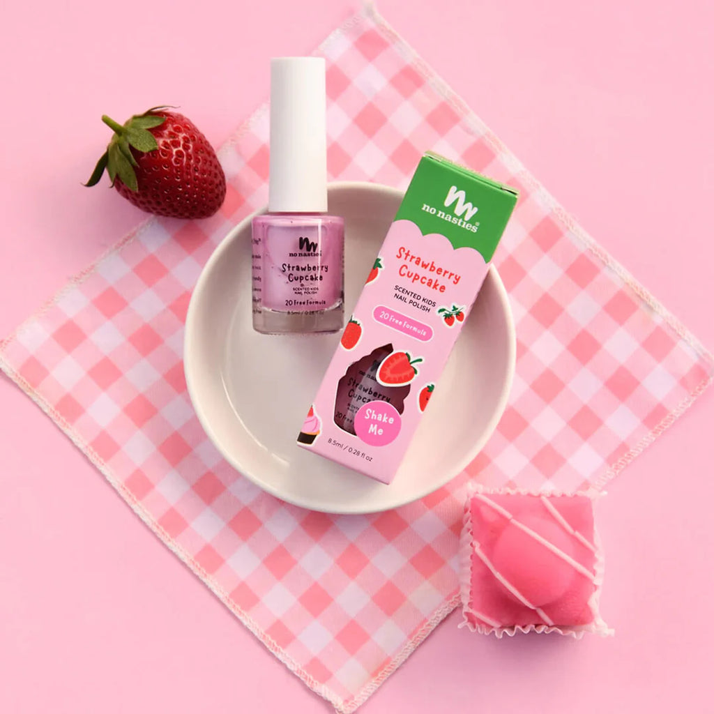 Natural Scented Nail Polish – Strawberry Cupcake