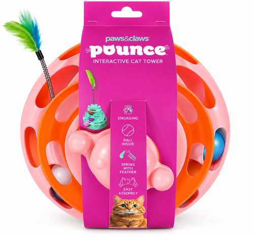 Paws & Claws Pounce Interactive Cat Tower