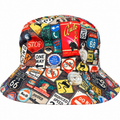 Road Signs Reversible Bucket Hat on white background