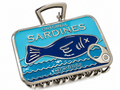 Sardine tin novelty zinc alloy hair claw clip