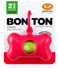 United Pets BON TON pink bone shaped dog waste bag dispenser