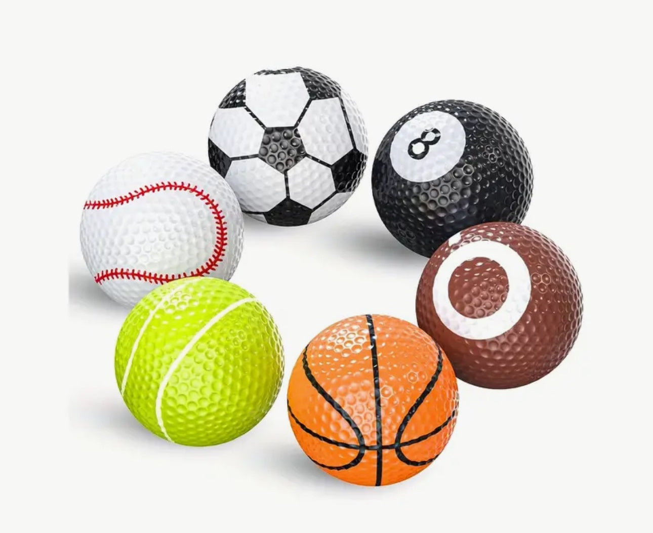 Novelty golf balls