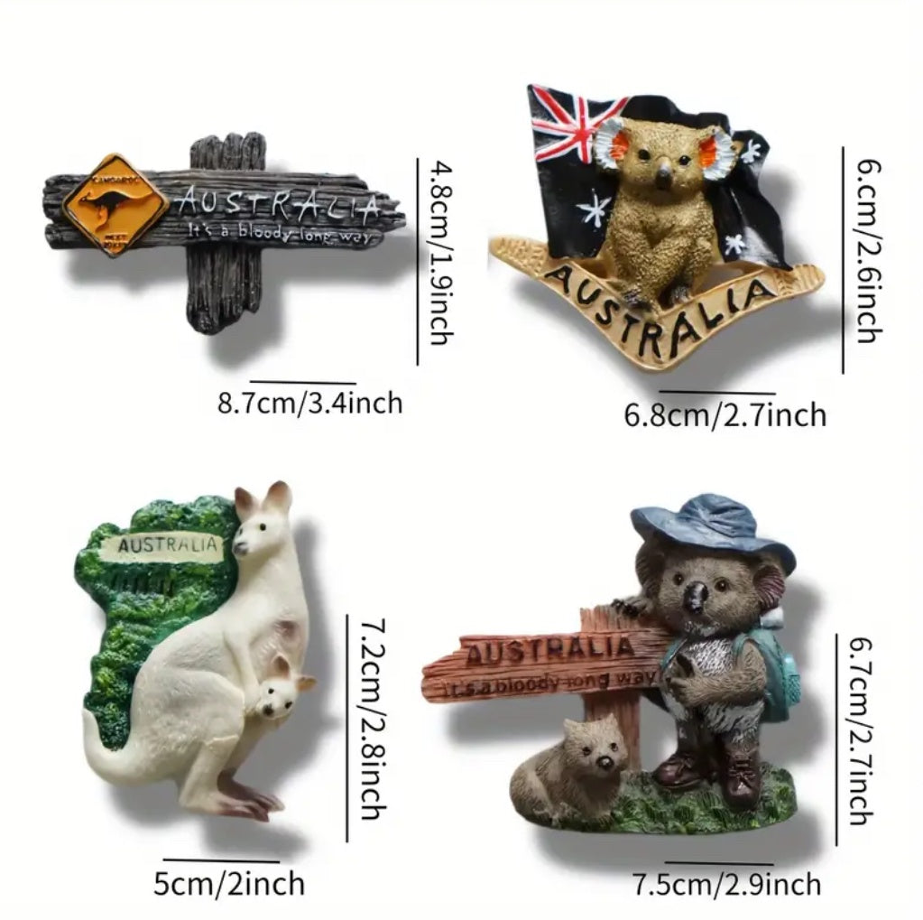 Australian souvenir resin magnets ( different types)