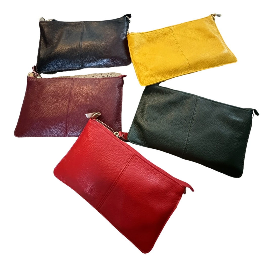 Leather clutch bag ( Different Colours)