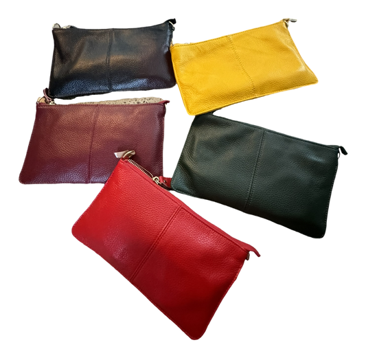 Leather clutch bag ( Different Colours)