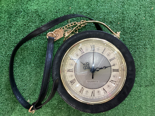 Black Clock (working) Handbag